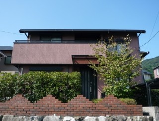 福岡市西区生松台　外壁・屋根塗装工事施工例　施工前