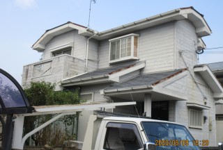 外壁・屋根塗装工事　施工前（1）